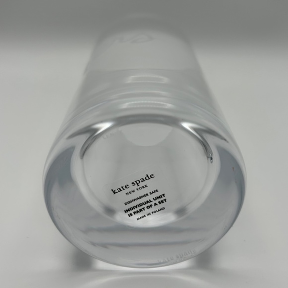 Kate Spade His & Hers Hiballs Set Of Two Lenox Crystal Glassware (New) - Picture 8 of 11